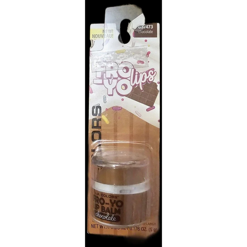 Sealed LA Colors Fro-yo Lips Lip Balm Chocolate NWT